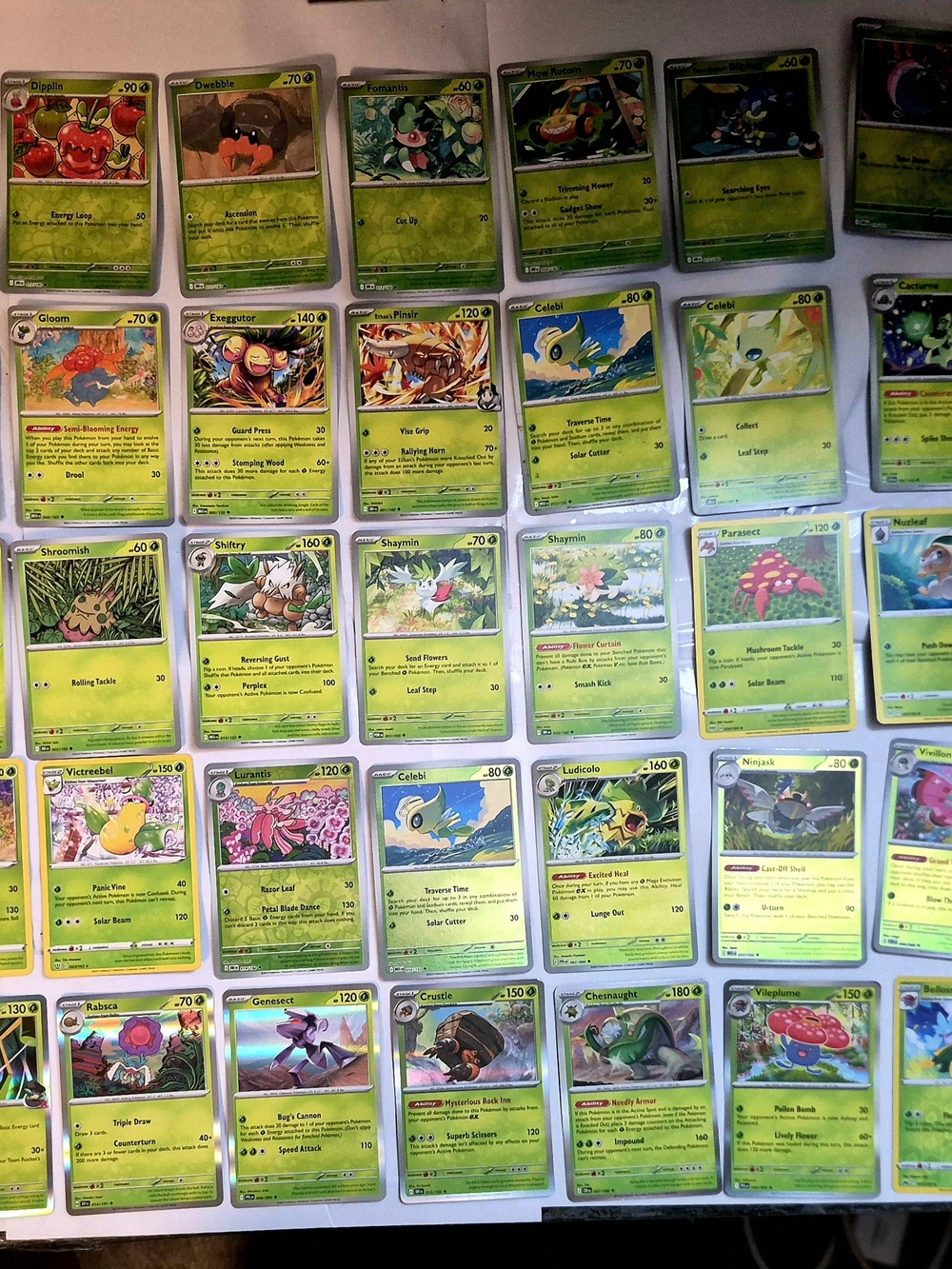 Pokémon Card Lot 100+ Grass Type Bundle Teal Mask Ogerpon ex Cyclizar